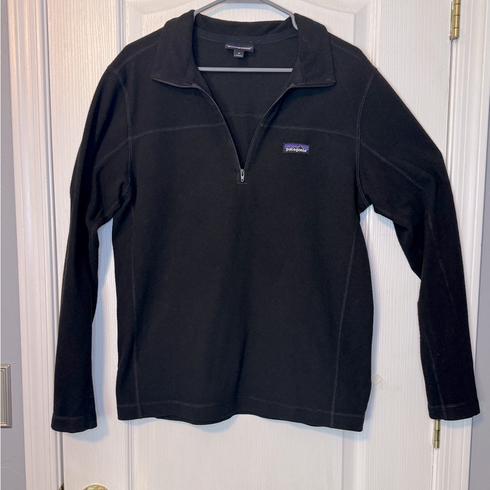Patagonia Women's Micro D® 1/4-Zip Fleece Black  Pull over- Medium